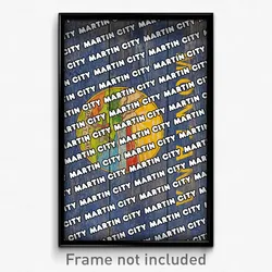 Martin City Montana Poster (MT City Souvenir 11x17 Town Print)