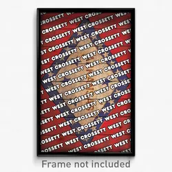 West Crossett Arkansas Poster (AR City Souvenir 11x17 Town Print)