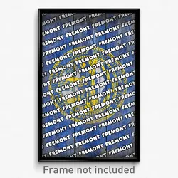 Fremont Nebraska Poster (NE City Souvenir 11x17 Town Print)