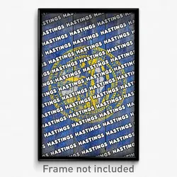 Hastings Nebraska Poster (NE City Souvenir 11x17 Town Print)