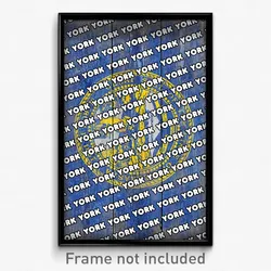 York Nebraska Poster (NE City Souvenir 11x17 Town Print)