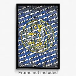 Seward Nebraska Poster (NE City Souvenir 11x17 Town Print)