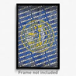 Ogallala Nebraska Poster (NE City Souvenir 11x17 Town Print)
