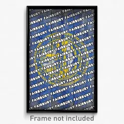 Fairbury Nebraska Poster (NE City Souvenir 11x17 Town Print)