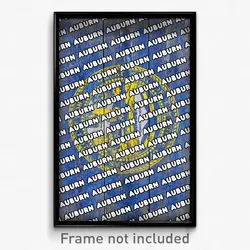 Auburn Nebraska Poster (NE City Souvenir 11x17 Town Print)