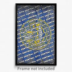 Central City Nebraska Poster (NE City Souvenir 11x17 Town Print)