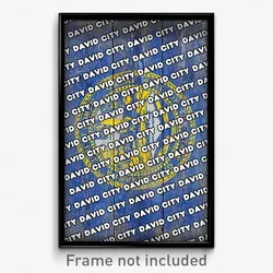 David City Nebraska Poster (NE City Souvenir 11x17 Town Print)
