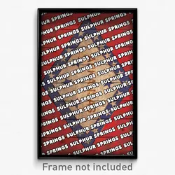 Sulphur Springs Arkansas Poster (AR City Souvenir 11x17 Town Print)