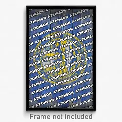 Atkinson Nebraska Poster (NE City Souvenir 11x17 Town Print)