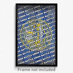 Battle Creek Nebraska Poster (NE City Souvenir 11x17 Town Print)