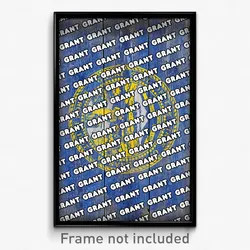 Grant Nebraska Poster (NE City Souvenir 11x17 Town Print)