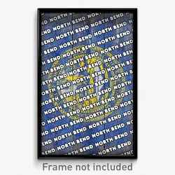 North Bend Nebraska Poster (NE City Souvenir 11x17 Town Print)