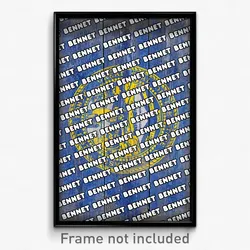 Bennet Nebraska Poster (NE City Souvenir 11x17 Town Print)
