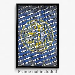Cairo Nebraska Poster (NE City Souvenir 11x17 Town Print)