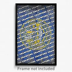 Crawford Nebraska Poster (NE City Souvenir 11x17 Town Print)