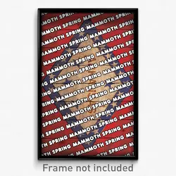 Mammoth Spring Arkansas Poster (AR City Souvenir 11x17 Town Print)