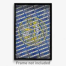 Scribner Nebraska Poster (NE City Souvenir 11x17 Town Print)