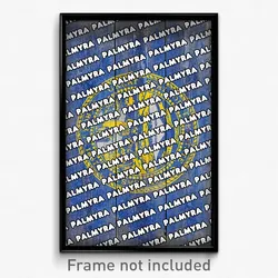 Palmyra Nebraska Poster (NE City Souvenir 11x17 Town Print)