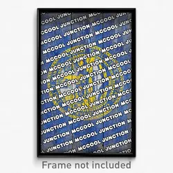 McCool Junction Nebraska Poster (NE City Souvenir 11x17 Town Print)
