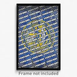 Verdigre Nebraska Poster (NE City Souvenir 11x17 Town Print)