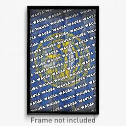 Wausa Nebraska Poster (NE City Souvenir 11x17 Town Print)