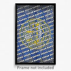 Cedar Rapids Nebraska Poster (NE City Souvenir 11x17 Town Print)