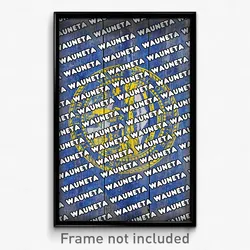 Wauneta Nebraska Poster (NE City Souvenir 11x17 Town Print)
