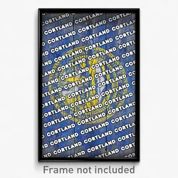 Cortland Nebraska Poster (NE City Souvenir 11x17 Town Print)