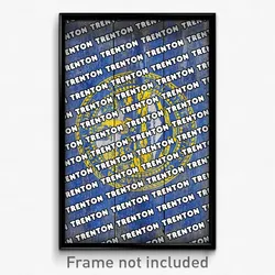 Trenton Nebraska Poster (NE City Souvenir 11x17 Town Print)