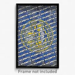 Hildreth Nebraska Poster (NE City Souvenir 11x17 Town Print)
