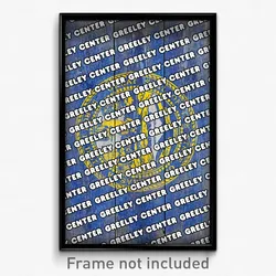 Greeley Center Nebraska Poster (NE City Souvenir 11x17 Town Print)
