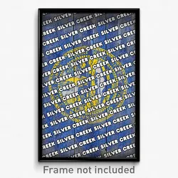 Silver Creek Nebraska Poster (NE City Souvenir 11x17 Town Print)
