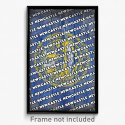 Newcastle Nebraska Poster (NE City Souvenir 11x17 Town Print)
