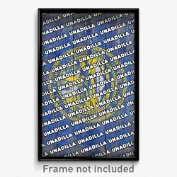 Unadilla Nebraska Poster (NE City Souvenir 11x17 Town Print)