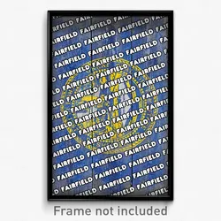 Fairfield Nebraska Poster (NE City Souvenir 11x17 Town Print)