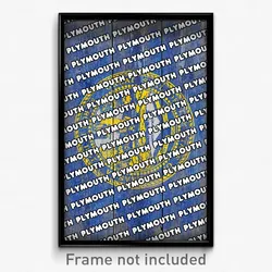 Plymouth Nebraska Poster (NE City Souvenir 11x17 Town Print)
