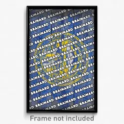 Brainard Nebraska Poster (NE City Souvenir 11x17 Town Print)