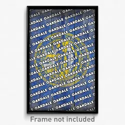 Oakdale Nebraska Poster (NE City Souvenir 11x17 Town Print)