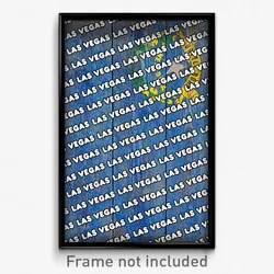 Las Vegas Nevada Poster (NV City Souvenir 11x17 Town Print)