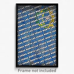 North Las Vegas Nevada Poster (NV City Souvenir 11x17 Town Print)