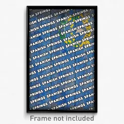Spanish Springs Nevada Poster (NV City Souvenir 11x17 Town Print)