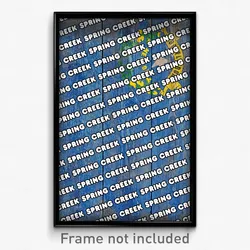 Spring Creek Nevada Poster (NV City Souvenir 11x17 Town Print)
