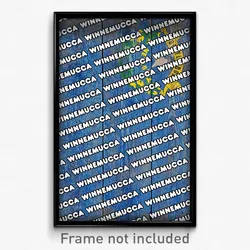 Winnemucca Nevada Poster (NV City Souvenir 11x17 Town Print)