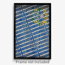 Gardnerville Nevada Poster (NV City Souvenir 11x17 Town Print)