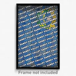 Sandy Valley Nevada Poster (NV City Souvenir 11x17 Town Print)