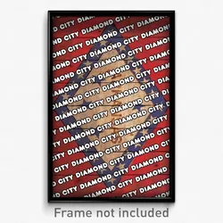 Diamond City Arkansas Poster (AR City Souvenir 11x17 Town Print)