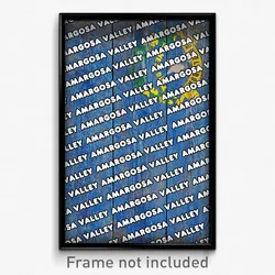 Amargosa Valley Nevada Poster (NV City Souvenir 11x17 Town Print)