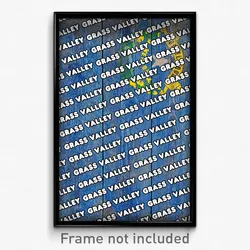 Grass Valley Nevada Poster (NV City Souvenir 11x17 Town Print)