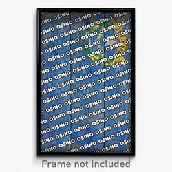 Osino Nevada Poster (NV City Souvenir 11x17 Town Print)