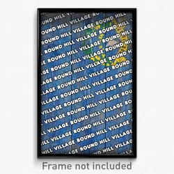 Round Hill Village Nevada Poster (NV City Souvenir 11x17 Town Print)
